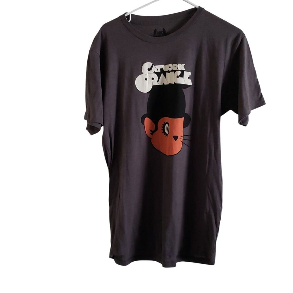Headline Shirts Clockwork Orange Cat Men shirt size Medium